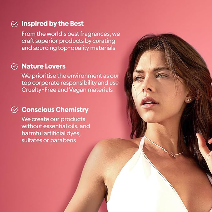 BELLAVITA Luxury Blush Perfume for Women 100ml | Notes of Red Fruits, Moss, Vanilla and Sandalwood | Long Lasting Perfume for Woman | Premium BlushMusky, Fruity and Woody Fragrance for Women