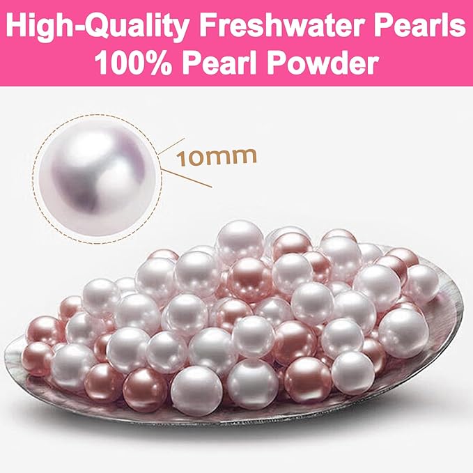 Pure Freshwater Pearl Powder for Skincare and Homemade Cosmetics Grade. 80g(2.82oz) SuperFine Pearl Powder for DIY lotions | creams | serums | making face mask, Natural and Oranic