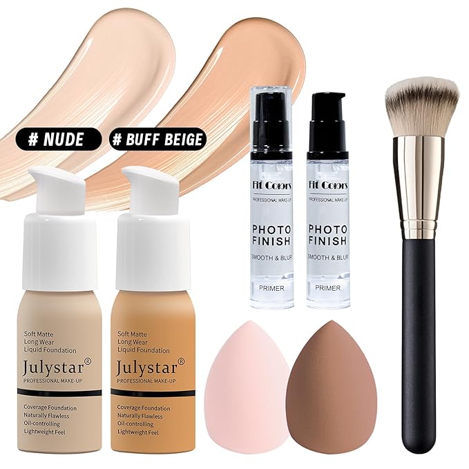 Makeup Set, Makeup Set Kit for Women Girls Teen Full Kit, Multipurpose Makeup Set, Professional & Beginner Makeup Kit Include Foundation, Face Primer, Eyeshadow Palette, Cosmetic Bag