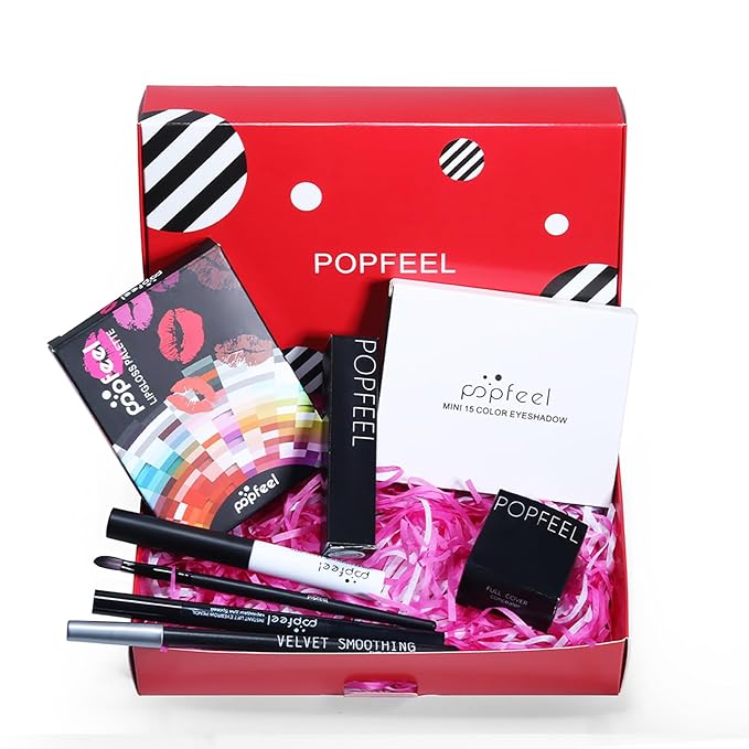 Maquillaje, Makeup gift, Professional make up set for teenage girls 13-15, All in one makeup kit for women full kit, Cosmetics teenagers, Makeup palette(8PCS)