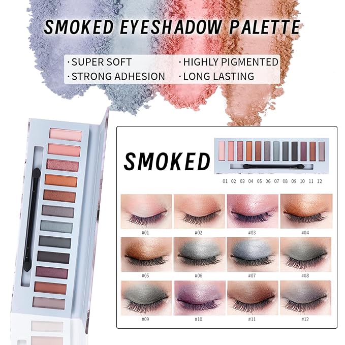 Makeup Kit Set for Women, Makeup Present for Women Teen Girl, Eyeshadow CC Cream Foundation Face Primer, Makeup Brush Sponge, Lipstick, Eyebrow Soap Pencil Mascara Eyeliner Cosmetic bag