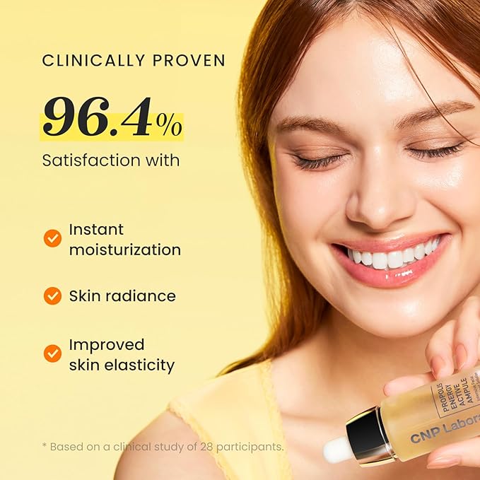 CNP Honey Glow Serum - Hyaluronic Acid & Propolis for Hydrating, Anti-Aging, Centella Soothing Serum, for Sensitive Skin, Korean Skin Care (0.5 fl. oz)