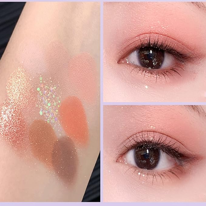 Violet Fairy 9 Color Eyeshadow Palette, Warm Neutrals (02)