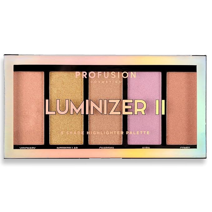 Profusion Cosmetics 5 pc Luminizer Makeup Palette for Mesmerizing Look, Raise Your Makeup Routine with Premium Beauty Kit and Get Flawless Look