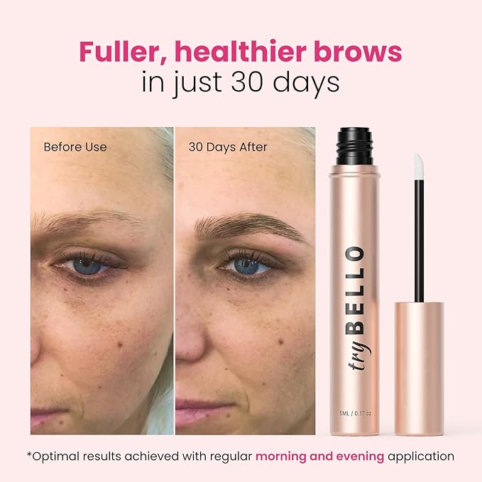 Eyebrow Growth Serum | Natural Thickening & Strengthening Formula | Biotin, Peptides, and Botanical Extracts | Vegan, Gentle, Non-Irritating
