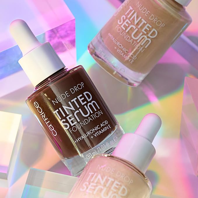 Catrice | Nude Drop Tinted Serum Foundation | Lightweight, Hydrating, Buildable Coverage | Enriched with Hyaluronic Acid & Vitamin E | Vegan & Cruelty Free (098N)