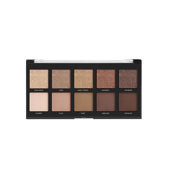 Profusion Cosmetics 10 Shade Eyeshadow Palette - High Pigmented Multi-Finish Colors, Vegan & Cruelty-Free, Create Stunning Looks On-the-Go - Travel-Friendly & Versatile Makeup, Nudes