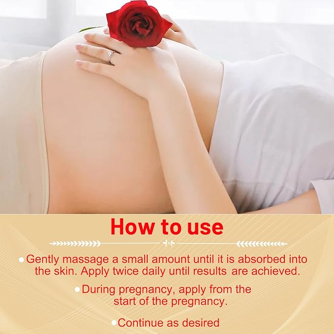 Stretch Mark Oil for Pregnancy, Skincare Body Oil for Scars and Stretchmarks, Pregnancy Oils for Stretch Marks Pre and Postpartum Natural Skincare Massage Oil, Skin Regenerate Oil, 4.2 fl.oz