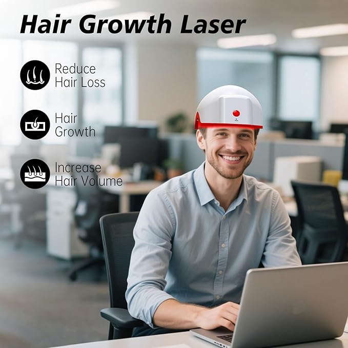 Hair Growth Device,LED Light Therapy Cap,Red Light Cap,Hair Regrowth Treatment for Men and Women