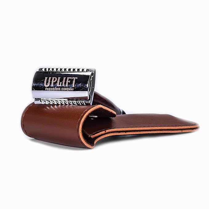 Uplift’s Luxury Shave Set for All: Pamper Yourself with Our Sulfate-Free Hair & Body Wash and Plant-Infused Shave Gel, Complete with a Handmade Wooden Razor for the Perfect Shave