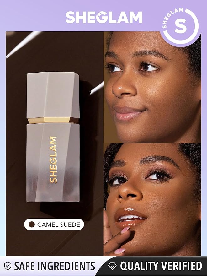 SHEGLAM Sun Sculpt Cool Toned Liquid Contour Stick Long Lasting Cream Bronzer Makeup - Camel Suede