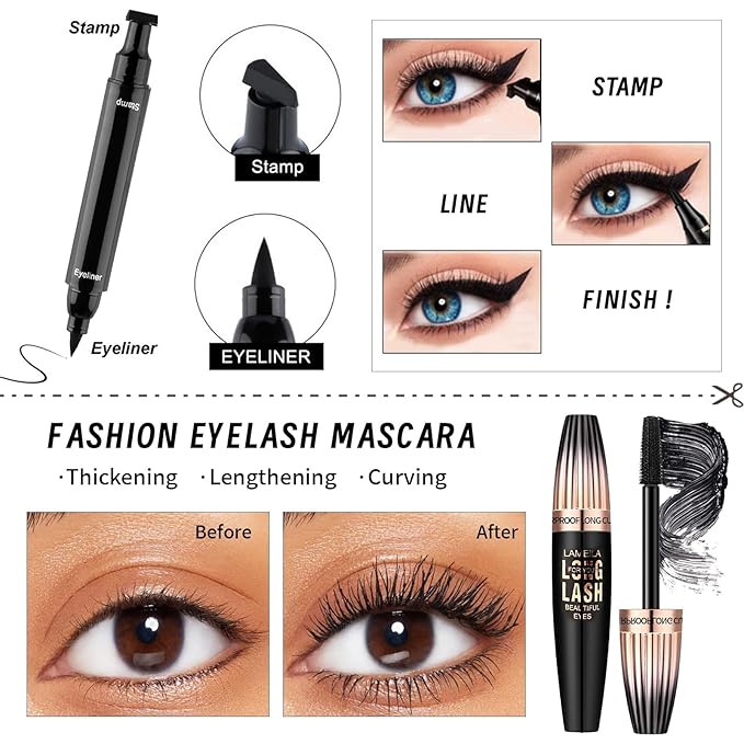 Makeup Set, Makeup Set Kit for Women Girls Teen Full Kit, Multipurpose Makeup Set, Professional & Beginner Makeup Kit Include Foundation, Face Primer, Eyeshadow Palette, Cosmetic Bag