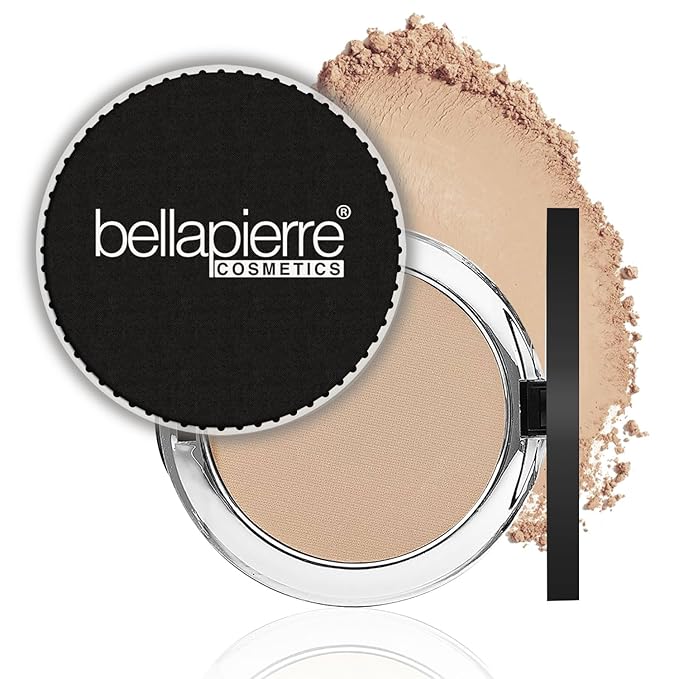 bellapierre Compact Mineral Foundation SPF 15 | Vegan & Cruelty Free Natural Makeup | Full Coverage Matte Foundation | Hypoallergenic | Oil & Talc Free - 0.35 Oz - Cinnamon
