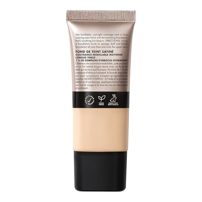 e.l.f. Soft Glam Foundation, Medium Coverage, Long-Lasting & Buildable Foundation For A Smooth, Satin Finish, Vegan & Cruelty-Free, 13 Fair Neutral