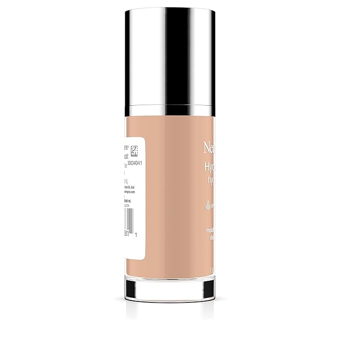 Neutrogena Hydro Boost Hydrating Tint Foundation Makeup for Dry Skin, with Hyaluronic Acid, Lightweight Oil-Free Water Gel, Non-Comedogenic, 30 Buff Color, 1.0 fl. oz