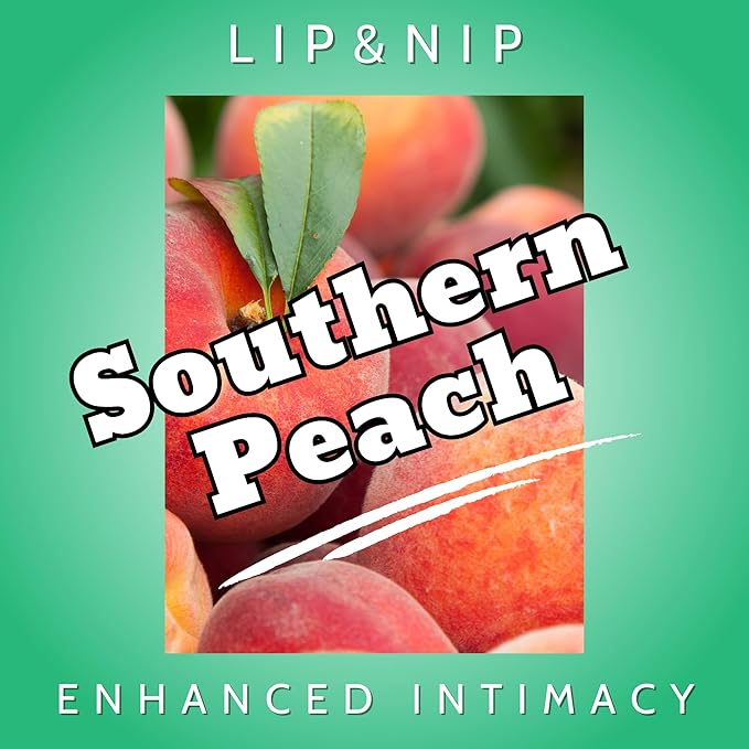 Southern Peach “Caroline” Flavored Balms | Southern Peach Flavored Hydrating Lip Balm, Nipple Balm, and Full Body Balm | Lip Balm & Moisturizer and Intimacy Enhancer - Pack of 3