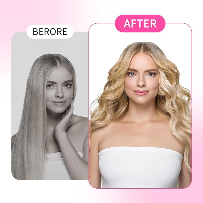 24 Pieces Foam Sponge Hair Rollers - Soft Sleeping Hair Curlers for Hair Styling (2inch, Pink)