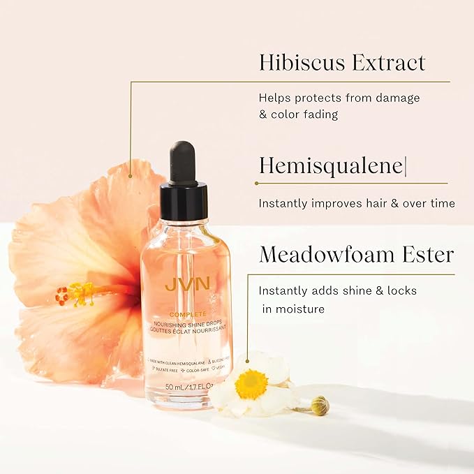JVN Complete Nourishing Hair Oil Shine Drops 1.7 oz/ 50 mL