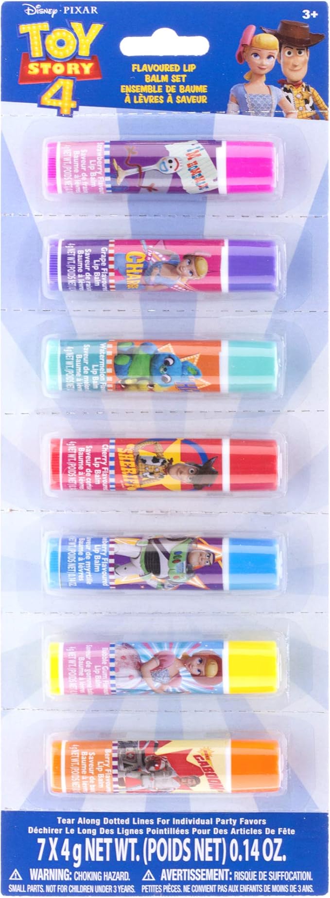 Disney Pixar Toy Story 4 Lip Balm 7 Pack