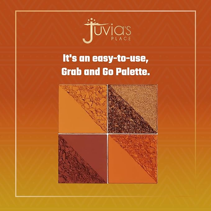 Juvia's Place Rebel Quad Honey Eyeshadow Palette - Professional Eye Makeup, Pigmented Eyeshadow Palette, Makeup Palette for Eye Color & Shine, Pressed Eyeshadow Cosmetics, Shades of 4