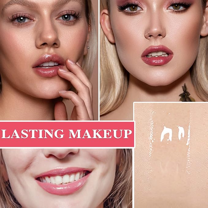 Lip Plumper Lip Gloss 2Pcs,Moisturizing Lip Oil Lip Plumper Gloss Lip Plumping Lip Care Serum Instant Volume Lip Filler Lip Maximizer Balm Plumper Reduce Fine Lines & Improve Dryness Wrinkles