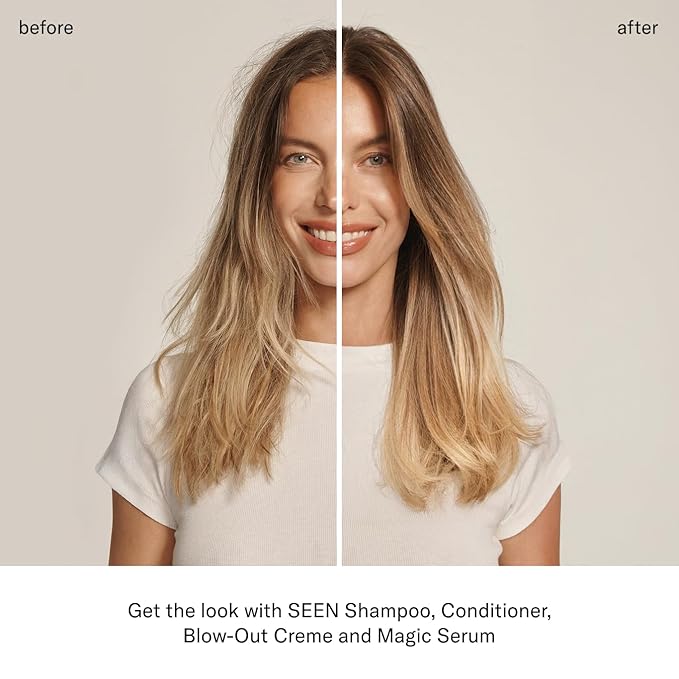 SEEN Magic Serum, Fragrance Free - Non-Comedogenic & Sulfate-Free Hair Serum- Anti Frizz- Dermatologist-Developed - Safe for Sensitive, Eczema & Acne Prone Skin