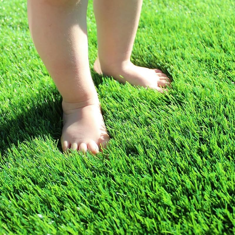 Fas Home Artificial Grass Turf 14FTx45FT, 1.38" Pile Height Realistic Synthetic by WelcometoFasward