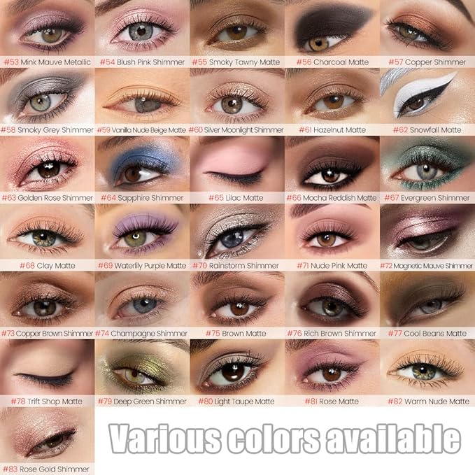 Kaely Cream Eye Shadow Sticks, Copper Shimmer Eyeliner Pencil Eyeshadow Palette Makeup, Eye Highlighter Brightener Stick for Older Women Waterproof Pigmented, sombras para ojos, New-57