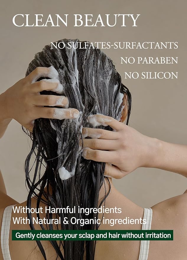 laferme Laminaria Shampoo with Organic Ingredient, Korean Clarifying Shampoo, Hydrating for Dry Hair, Strengthening for Weak Hair, Sulfate & Paraben-Free, for Women & Men, 33.8 FL OZ, Pear & Freesia