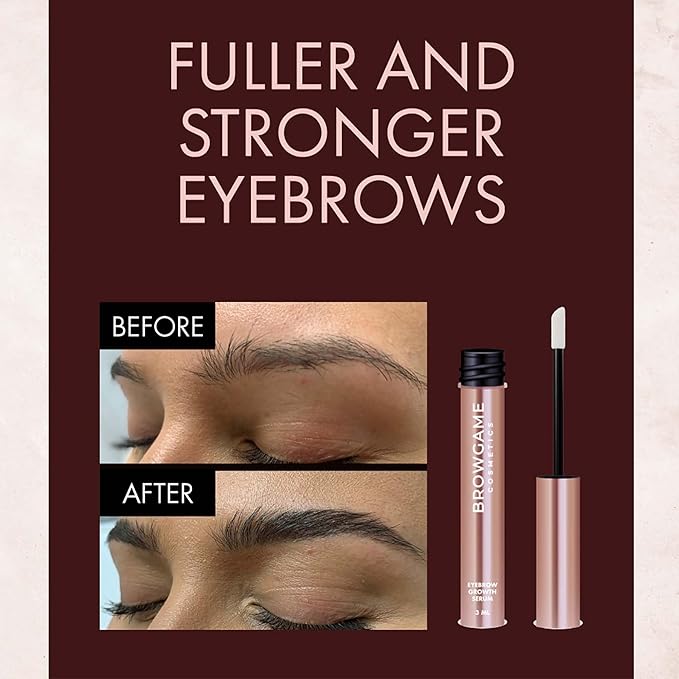 Eyebrow Growth Serum - Provides Full, Healthy And Well Defined Eyebrows - High Technology Formula - Vegan And Cruelty Free - Flexible Applicator Developed Specifically For Brows - 0.1 Oz
