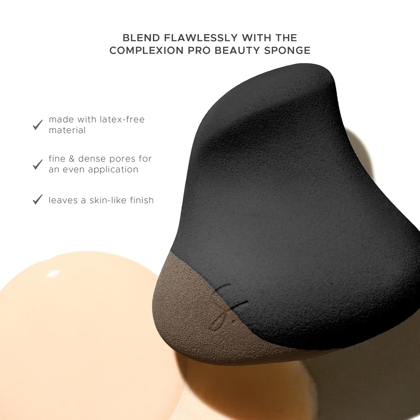 Original Beauty Blender Makeup Sponge Applicator for Powder, Cream & Liquid, Beauty Tools Puff, Streak Free Application, Vegan, Cruelty Free Made in USA, Black
