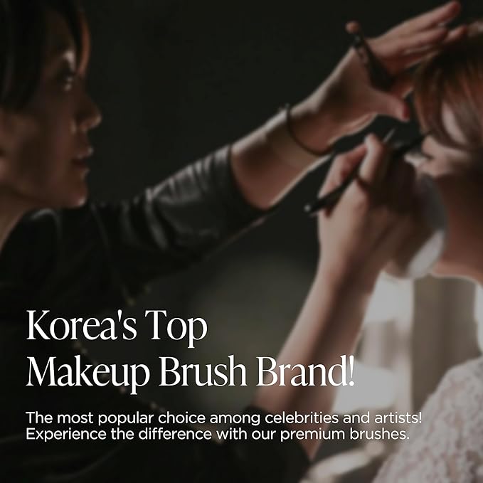 Piccasso FB20 Foundation Brush – Flat Makeup Brush for Liquid & Cream Foundation, Soft Synthetic Bristles for Seamless and High-Coverage Face Makeup, Professional Korean Beauty Tool for Daily Use