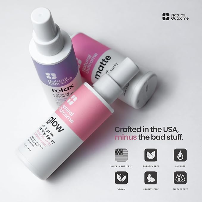 Face Mist Trio Collection – Hydrating Facial Mist Spray for Glowing Skin – Rosewater, Lavender & Hyaluronic Acid – Makeup Setting & Refreshing Face Spray Mist