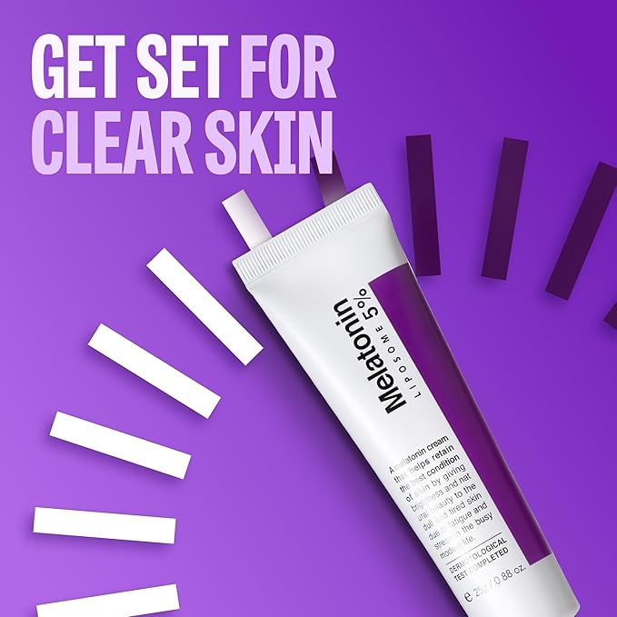Time Return Melatonin Cream | Face Brightening Cream & Face Moisturizer for Dry Skin | Relaxing Face Cream for Women & Men | Melatonin Face Cream for Resilient Skin, 0.88 oz