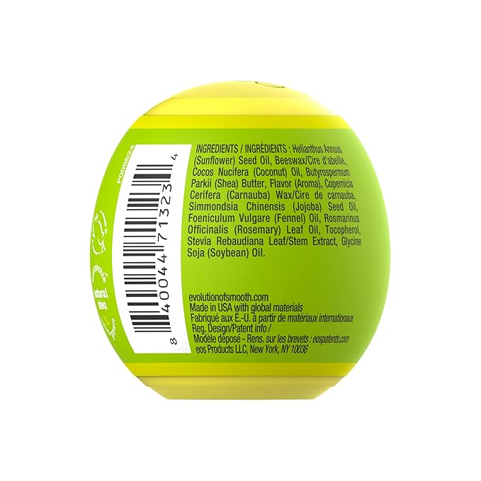 eos 100% Natural Lip Balm- Pineapple Passionfruit, All-Day Moisture, Made for Sensitive Skin, Lip Care Products, 0.25 oz (Pack of 2)