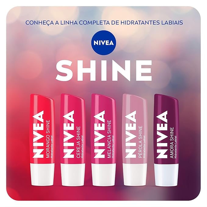 NIVEA Cherry Shine Lip Moisturizer Deep Hydration 4, 8g, Nivea, Cherry
