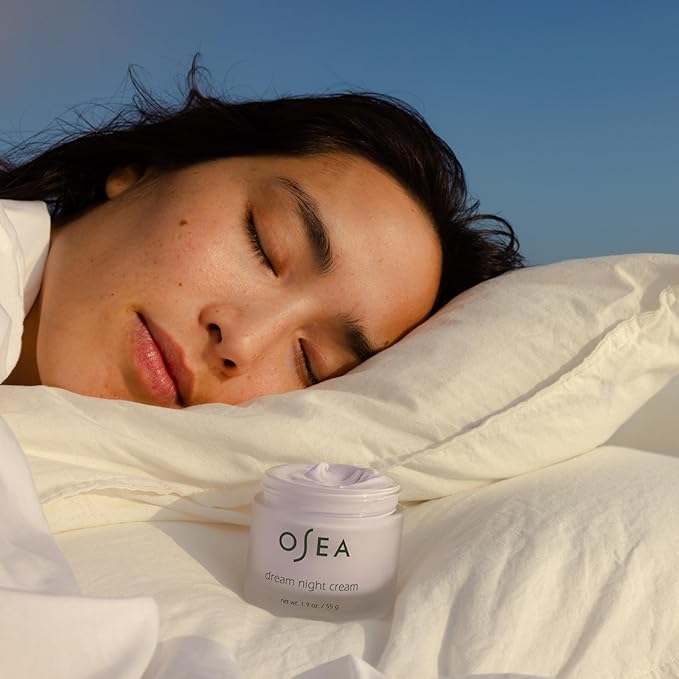 OSEA Dream Night Cream - Anti-Aging Hydrating Face Cream with Algae-Derived Bio Retinol - Plumps, Firms, & Smooths Line and Wrinkles