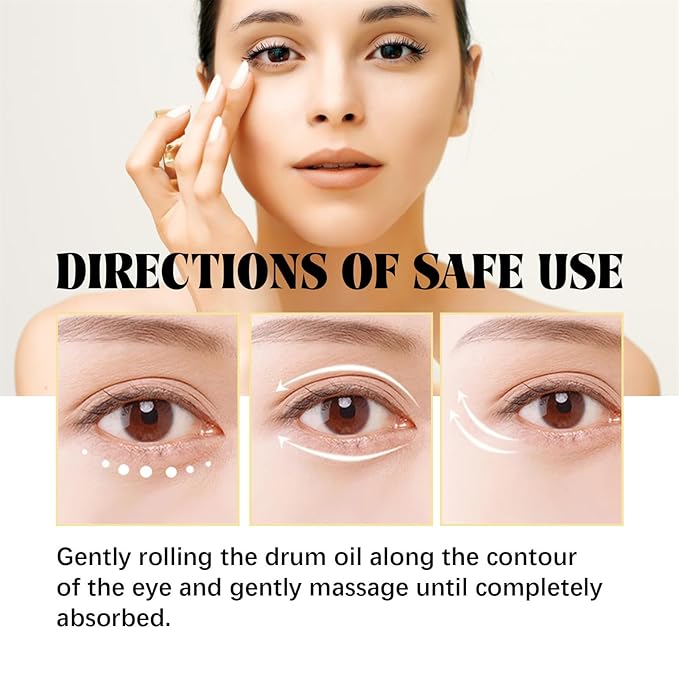 Time Eraser Rollerball Castor Oil and Frankincense, Time Eraser Rollerball, Castor Oil and Frankincense Eye Roller for Reducing Dark Circles and Bags Under Eyes