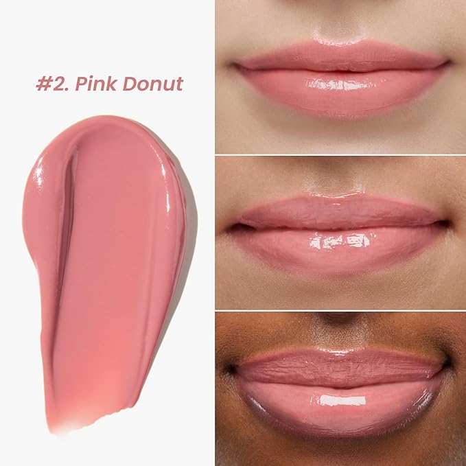 CNP Propolis Jelly Tinted Lipcerin™ - 02 Pink Donut, Hydrating Lip Balm & Gloss with Manuka Honey + Hyaluronic Acid, Korean Skincare, 0.3 fl.oz.