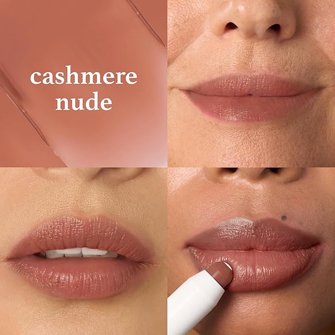 Julep It's Balm: Tinted Lip Balm + Buildable Lip Color Trio - Cherry Wood, Cashmere Nude, Dusty Orchid Shimmer - Natural Gloss Finish - Hydrating Vitamin E Core - Vegan
