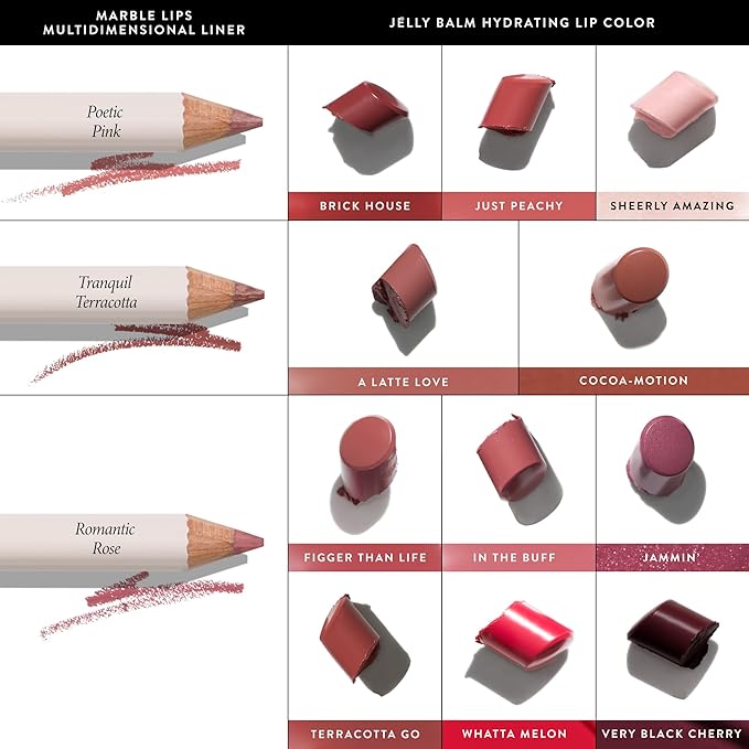 LAURA GELLER NEW YORK Jelly Balm Moisturizing Tinted Lip Color - Cocoa-Motion - Hydrating Vitamin E - Semi-Shine Finish