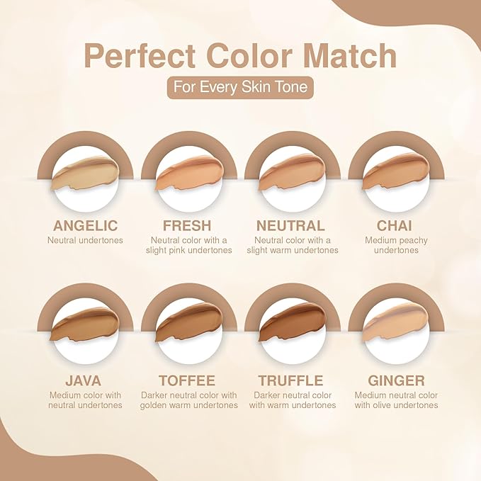 Frankie Rose Cosmetics Our Lil’ Secret Concealer – Sweat-Proof & Matte Under Eye Concealer, Long Lasting Concealer Full Coverage For Fine Lines, Dark Circles & Hide Imperfections - Chai