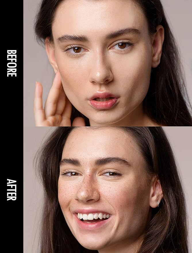 Faux Freckle Pen, Fake Freckle Stamp, Long Lasting, Waterproof, Smudge-proof, Transfer-proof, Natural Sun-kissed Makeup, Suitable for All Skin Types, Vegan & Cruelty-Free (01#Light, 1.5g)