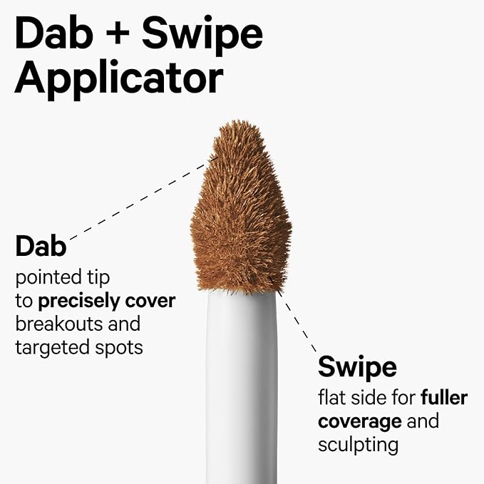 Milk Makeup Future Fluid All Over Cream Concealer, 5W (Fair with Warm Undertones) - 0.28 fl oz - Medium-to-Full Coverage - Up to 12-Hour Wear - Crease-Proof Finish - Vegan, Cruelty Free