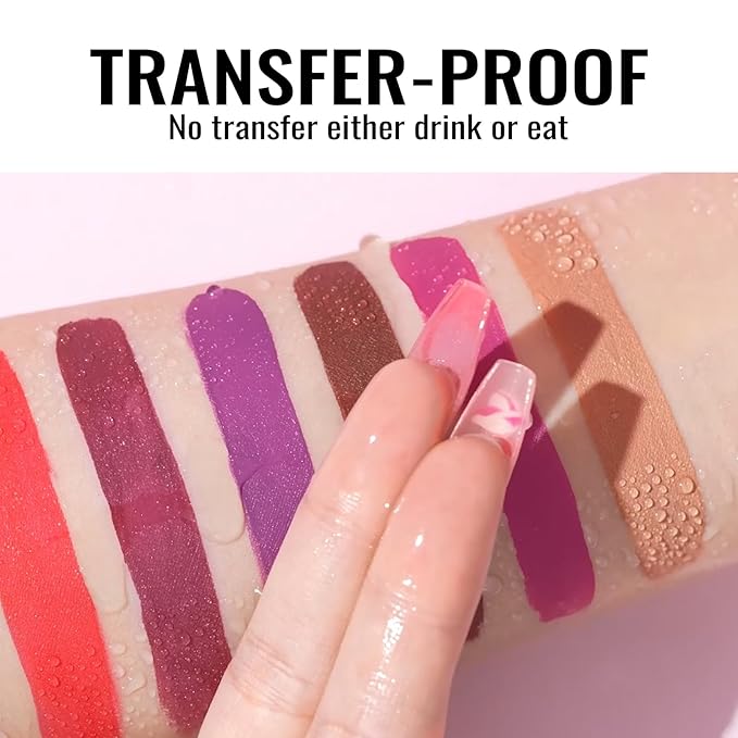 Oulac Matte Liquid Brown Lipstick for Women, Long Lasting Lipstick Waterproof Lip Stain, No Transfer, Creamy High Pigmented Formula with Rose Oil, Vegan & Cruelty-Free M27