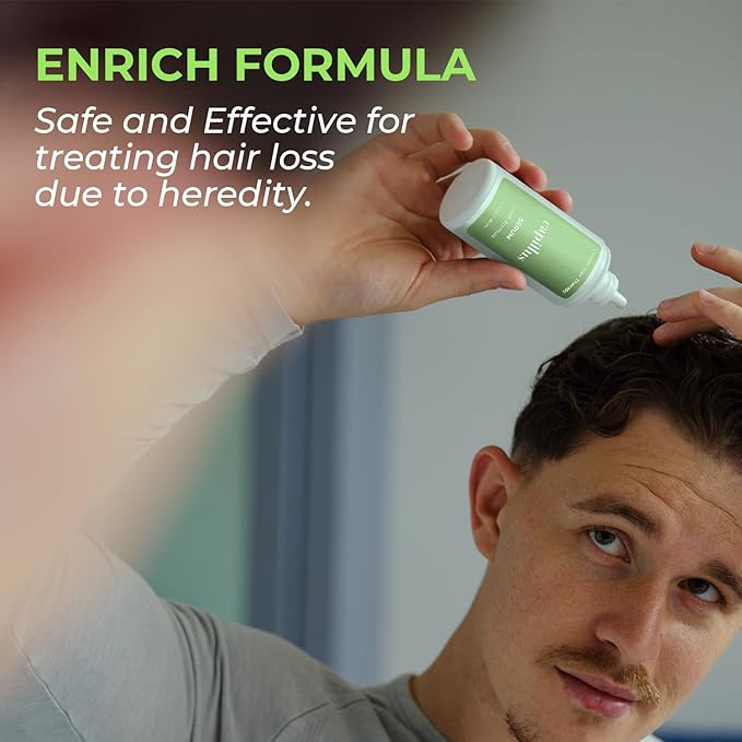 Capillus Enrich Serum, Hair Growth Serum for Hair Loss and Regrowth, Castor Oil and Cinnamon Extract help Strengthen Hair Follicles and Reverse Hair Loss & Hair thinning