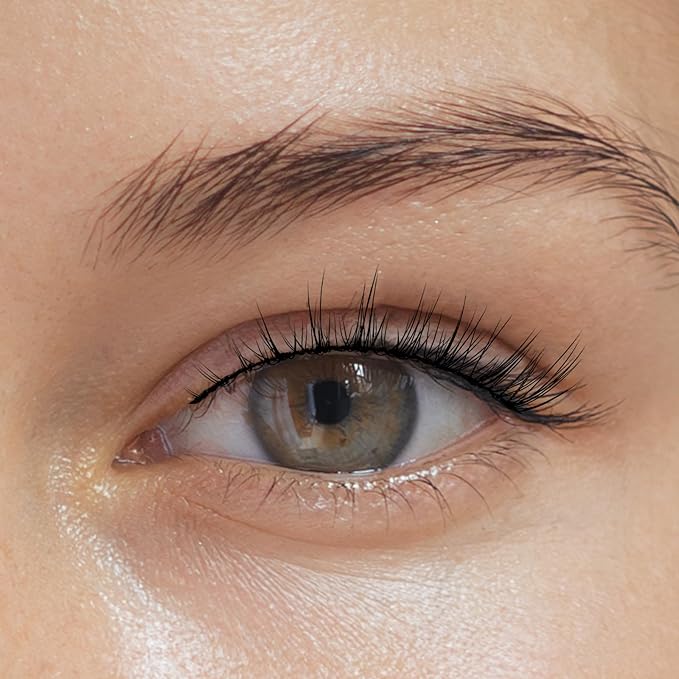 Natural Lashes Wispy Eyelashes Natural Look Short Lashes Pack 12mm Eyelashes C Curl False Lashes Thinner Band 3D Volume Fake Eyelashes 7 Pair Siligli