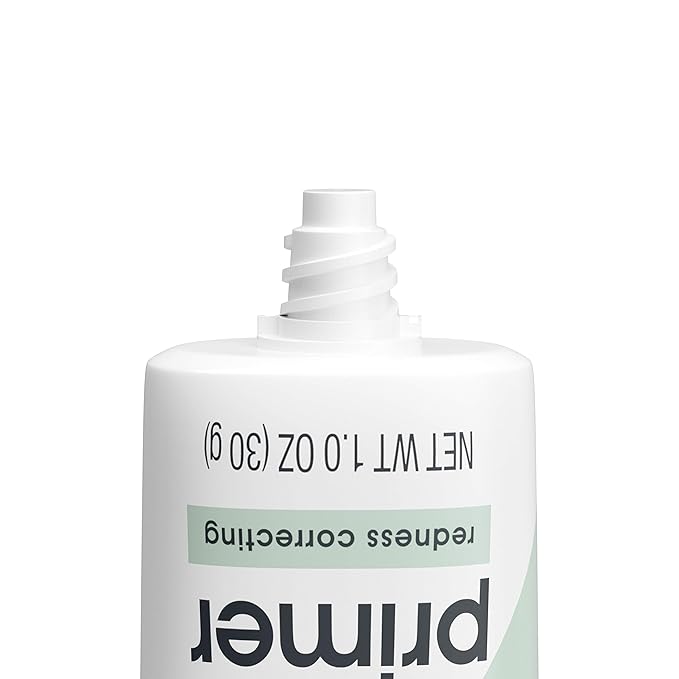Neutrogena Prep + Correct Primer for Redness Correcting, Green-Toned Matte Makeup Primer with Seaweed Extract to Help Reduce Redness & Even Skin Tone, 1.0 oz (Pack of 2)