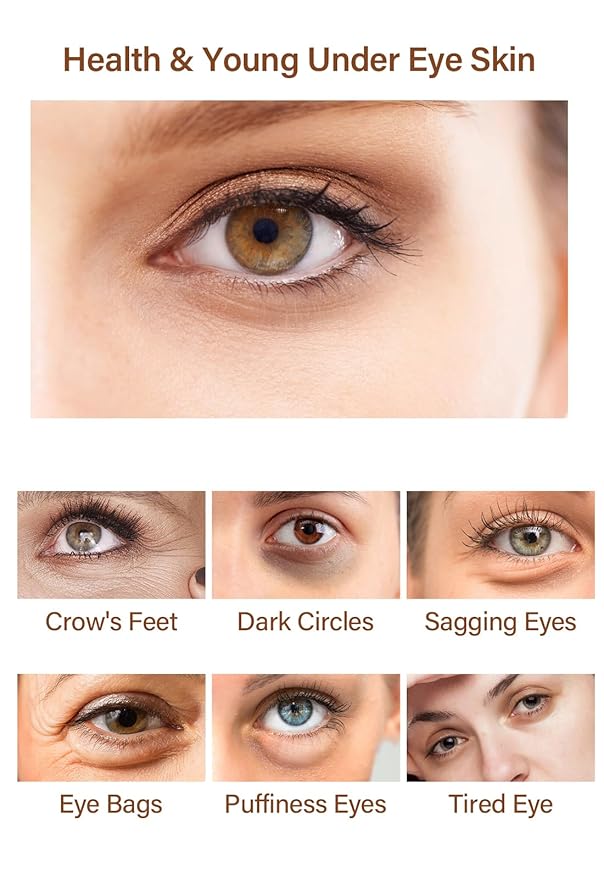 Caffeine Eye Serum Under Eye Treatment Serum for Moisturizing Anti-Aging Brightening Eye Serum, Caffeine Eye Cream for Wrinkles, Dark Spots and Dark Circles Beauty Skin Care