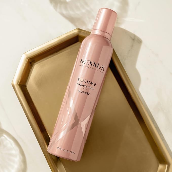 Nexxus Medium Hold Mousse Volume for a Light, Flexible Hold, with StyleProtect Technology 10.6 oz